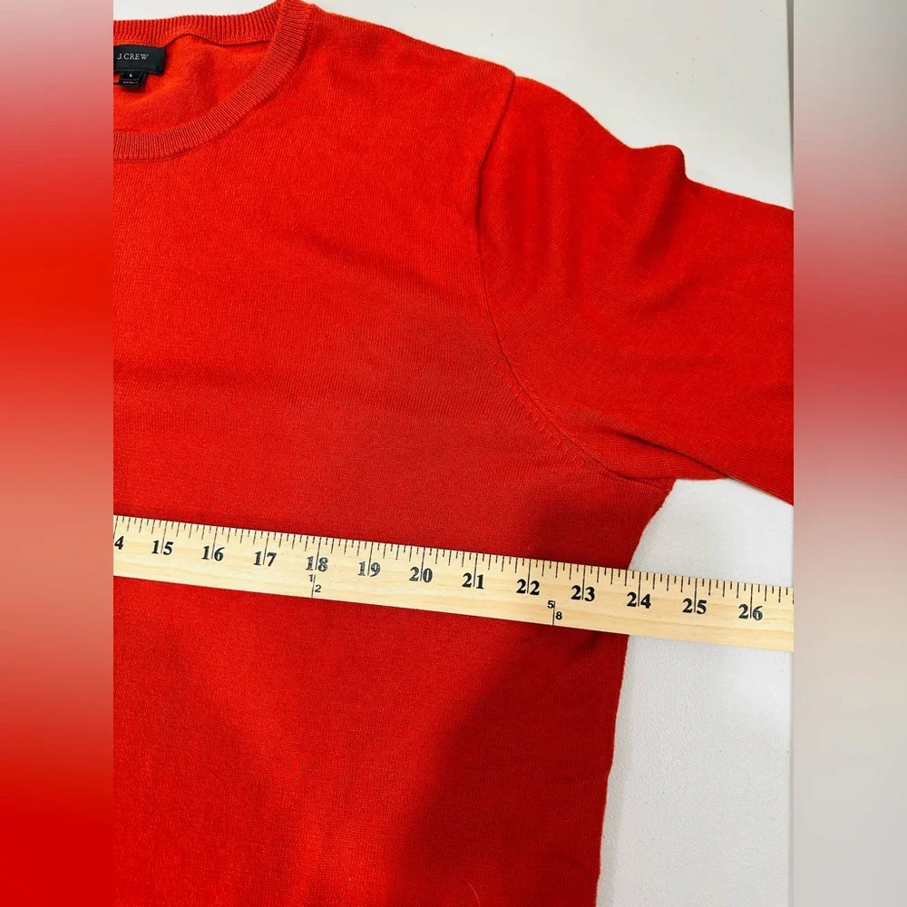 J.Crew 100% Cotton Crewneck Men’s Sweater  Orange‎ Size L